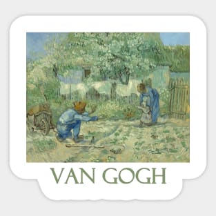 First Steps by Vincent van Gogh Sticker